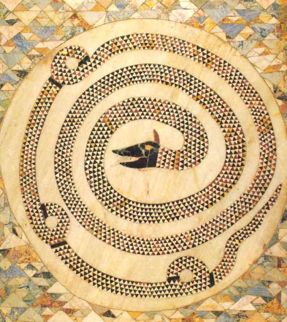 Il mosaico del Serpente della Chiesa di Sant'Adriano